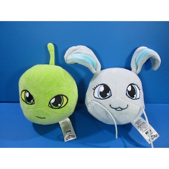 Miraculous Ladybug Surprise Miraball Plush lot of 2 Bunnyx & Wayzz 4" - Picture 1 of 9